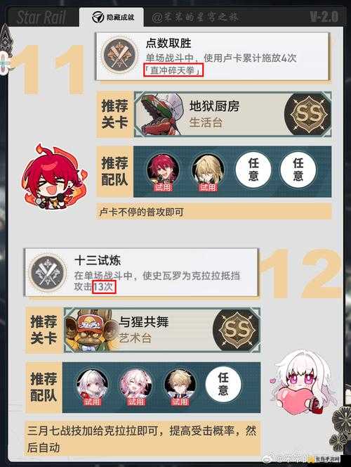 崩坏星穹铁道2.1版本隐藏成就秘密派对解锁条件全攻略